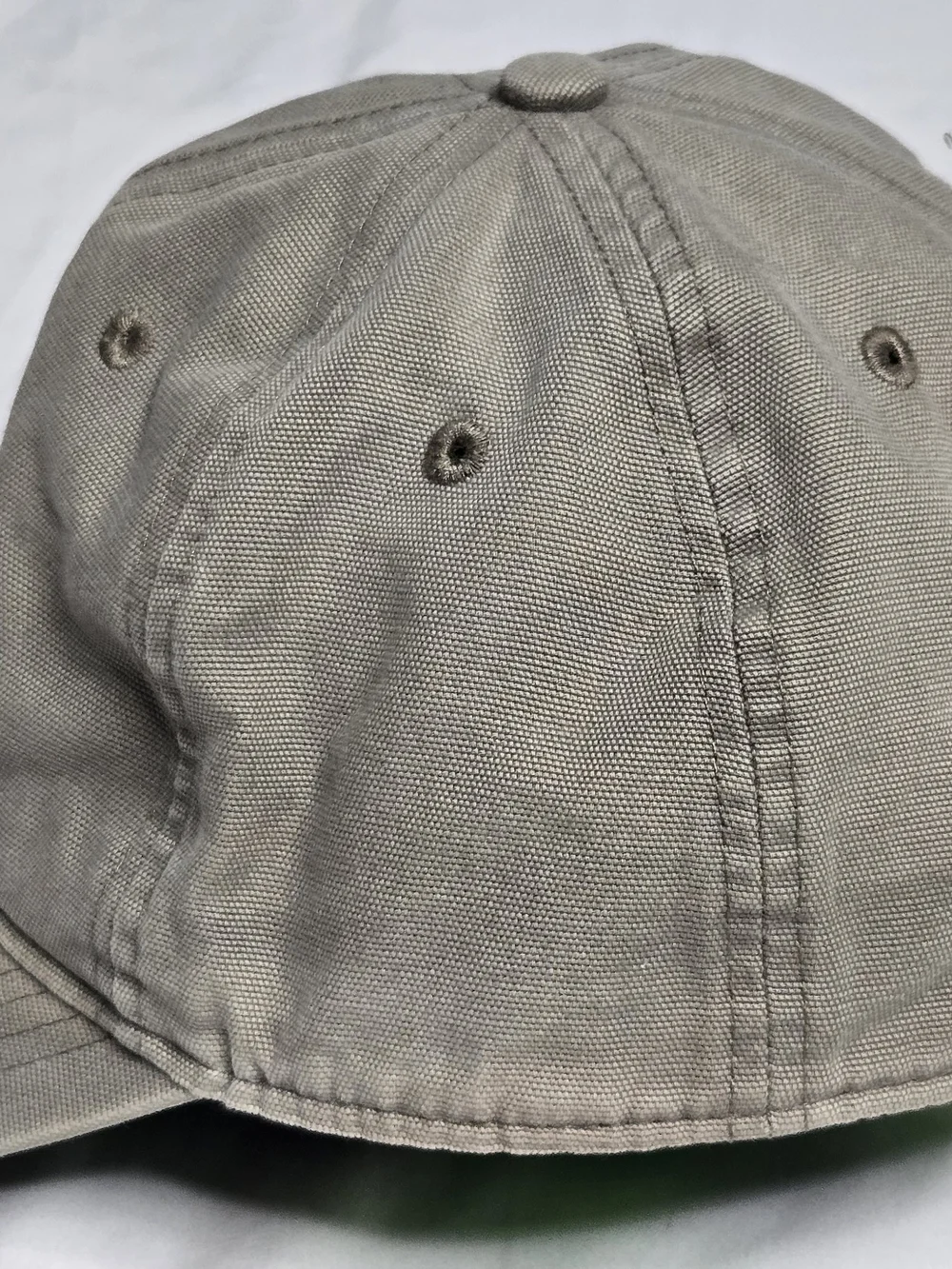 Carhartt Forrest green Baseball Cap with Leather Logo Patch